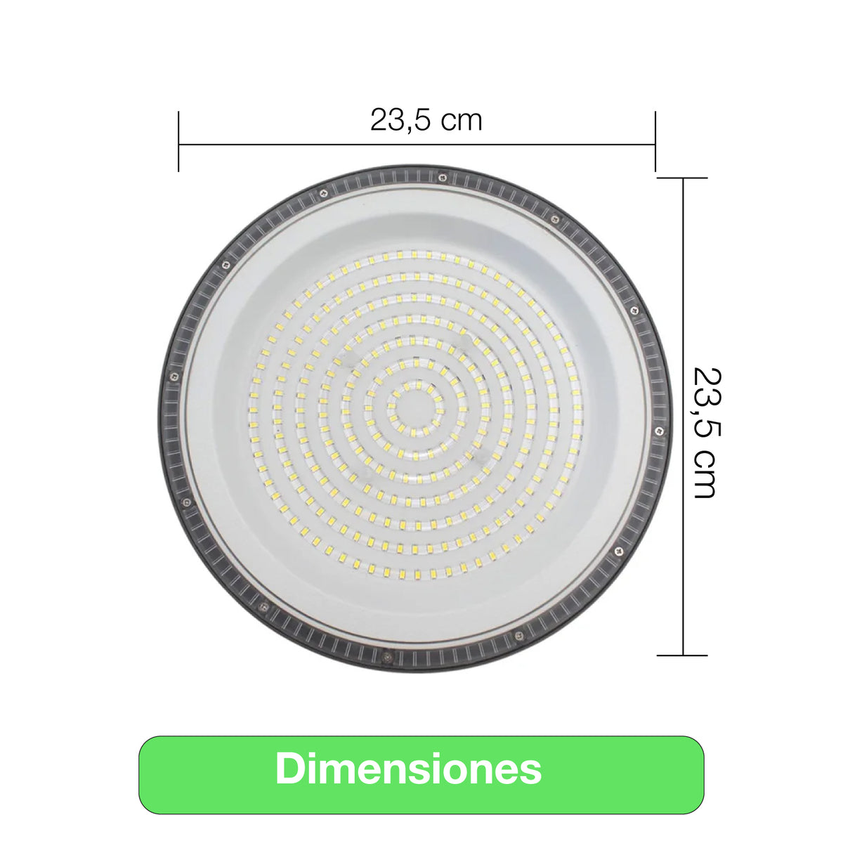 Campana Led Ufo 100w 10.000lm Ip65 Luz Fría Industrial